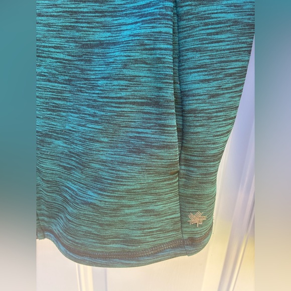 Tek Gear Womens Jacket XL Zip Green Fleece Lined Pockets Thumbhole Sweater - Picture 2 of 11